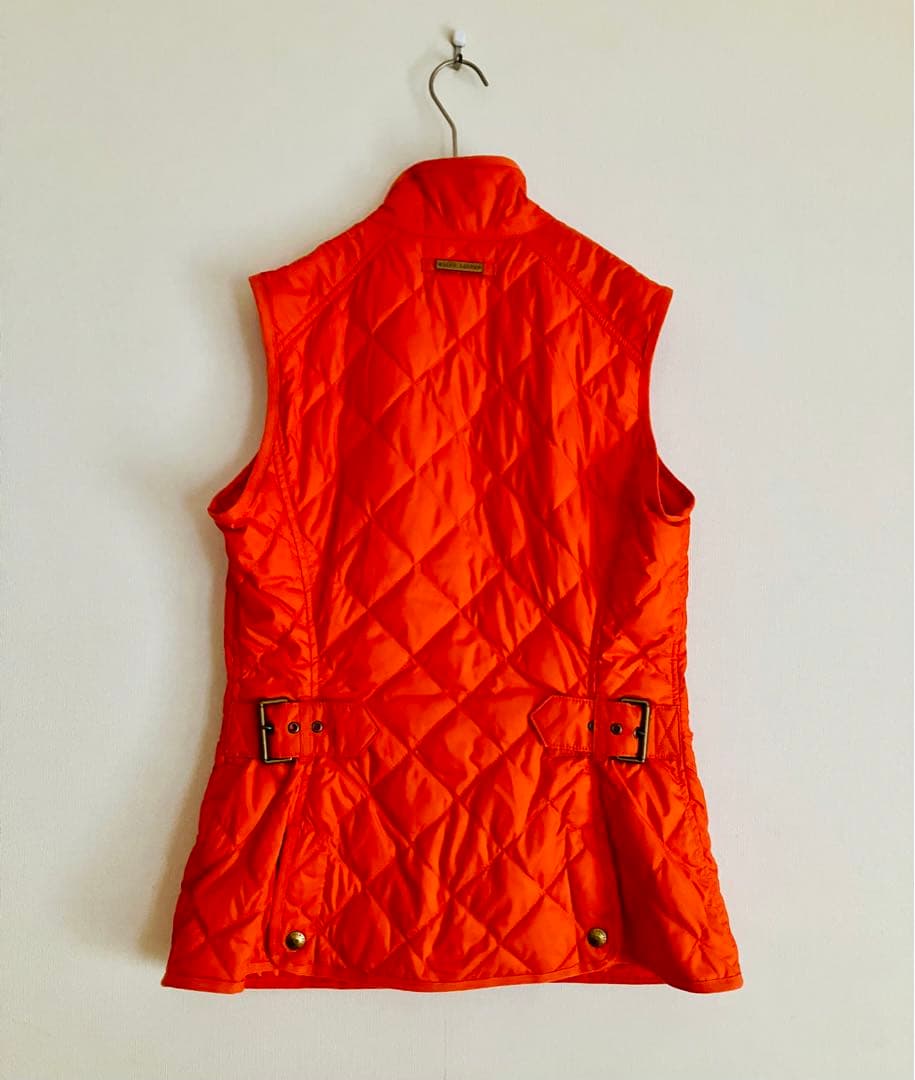 江田英樹★ラルフローレン★オレンジ キルティングベスト★M