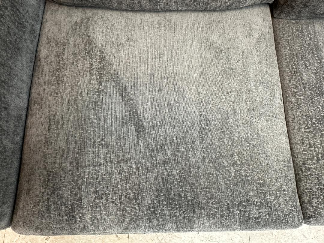 モダンデコ　2人掛けソファ　ローソファ可能　グレー