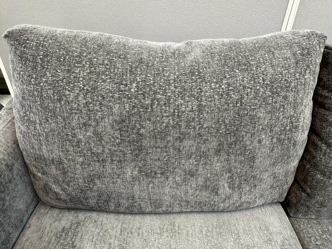 モダンデコ　2人掛けソファ　ローソファ可能　グレー