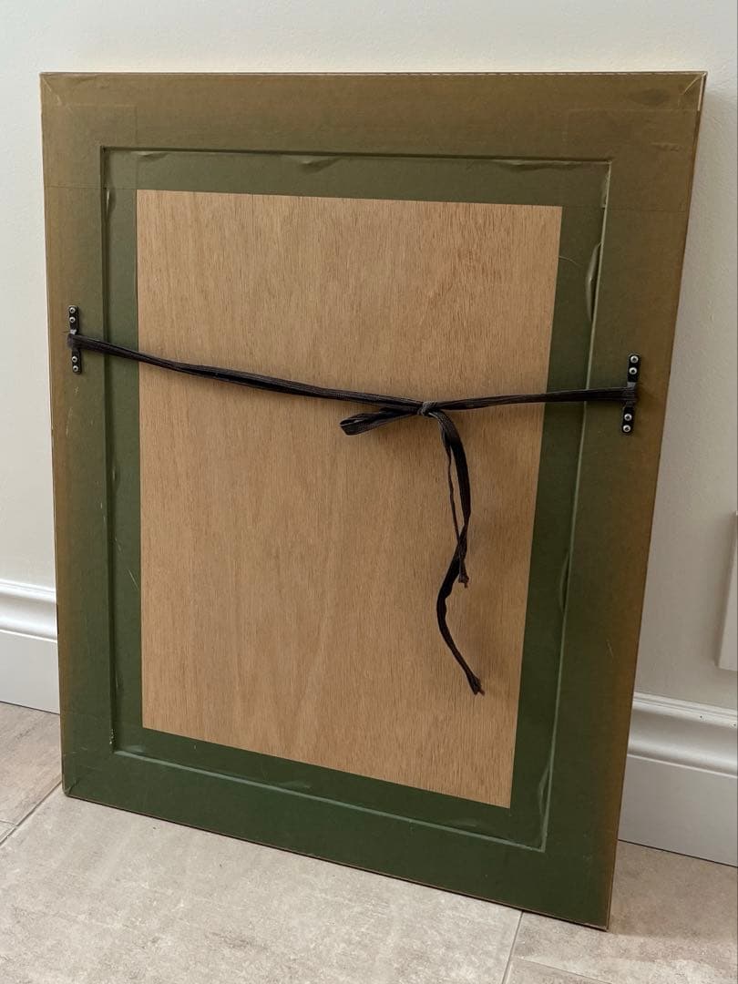 エレガントな額絵　「ウィンドウディスプレイ（窓とカーテン）」