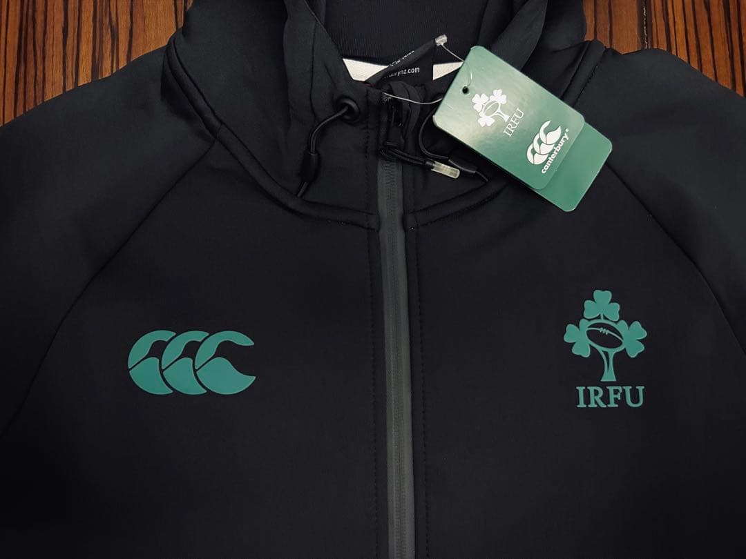 Canterbury ラグビー　アイルランド代表　選手用　フルジップパーカー S