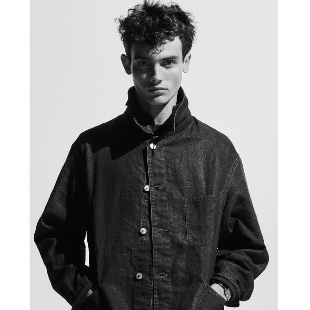 ジャケット・アウター A.PRESSE Vintage Black Linen Coverall 2
