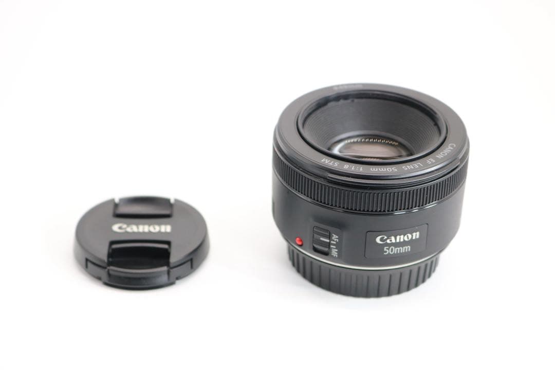美品 【Canon EF50mm F1.8 STM】 単焦点レンズ 安心保証あり