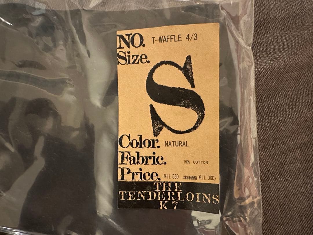 新品未使用 TENDERLOIN T-WAFFLE 4/3 NATURAL S