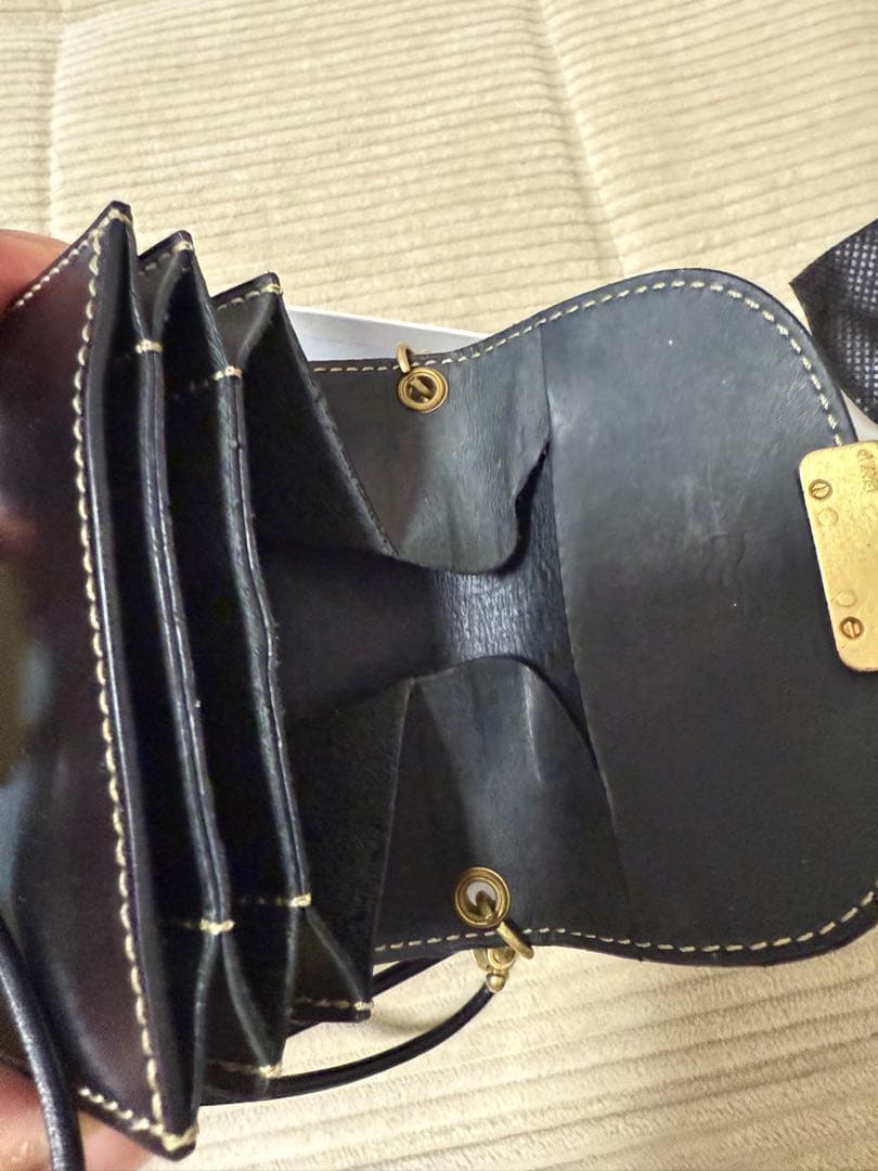 SLOW ミニウォレット ネックウォレット コードバン レザー SO877P