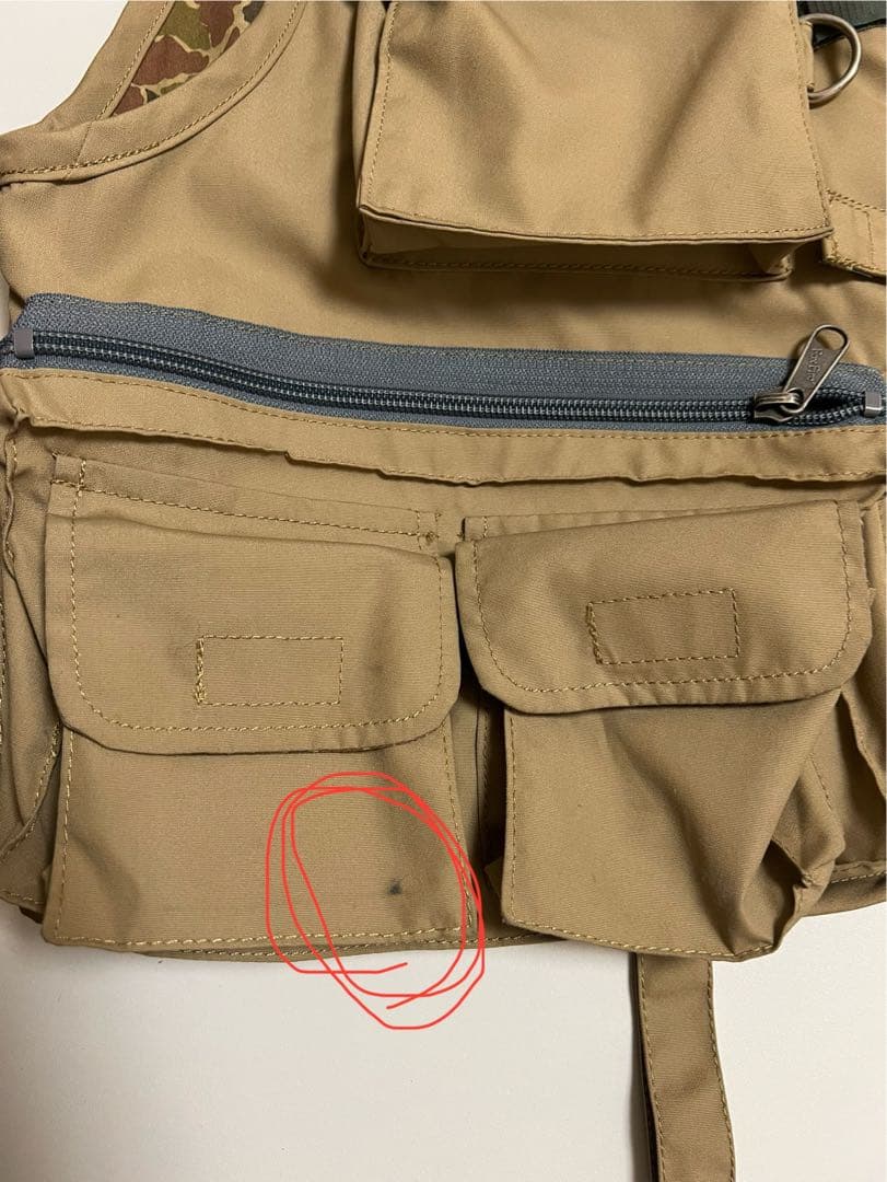 Fox Fire フィッシングベスト M ベージュ