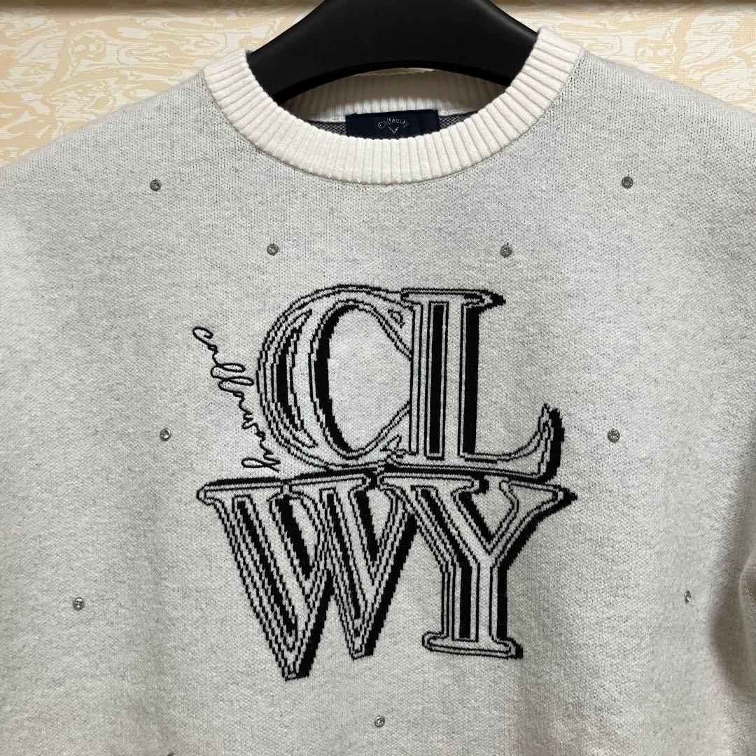 キャロウェイゴルフ Callaway Golf クルーネックセーター ホワイト
