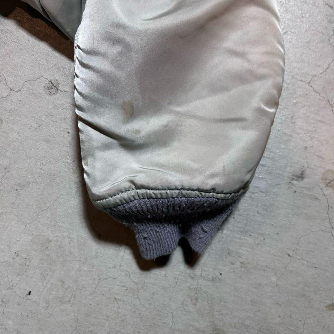 alpha社 ma-1 シルバー 古着