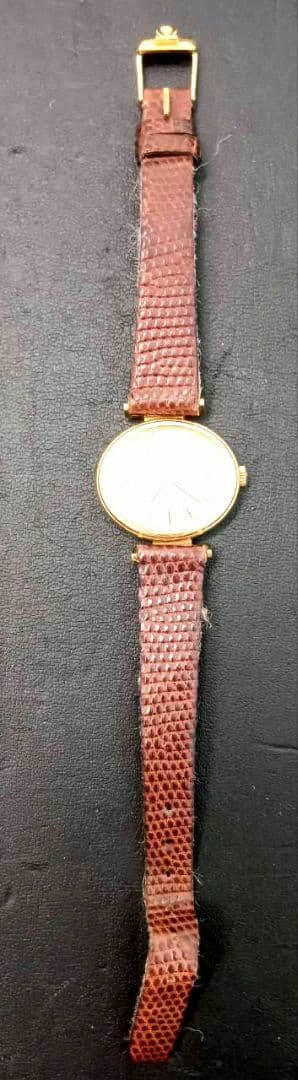 OMEGA 腕時計 ゴールド レザー