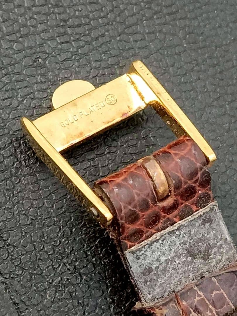 OMEGA 腕時計 ゴールド レザー