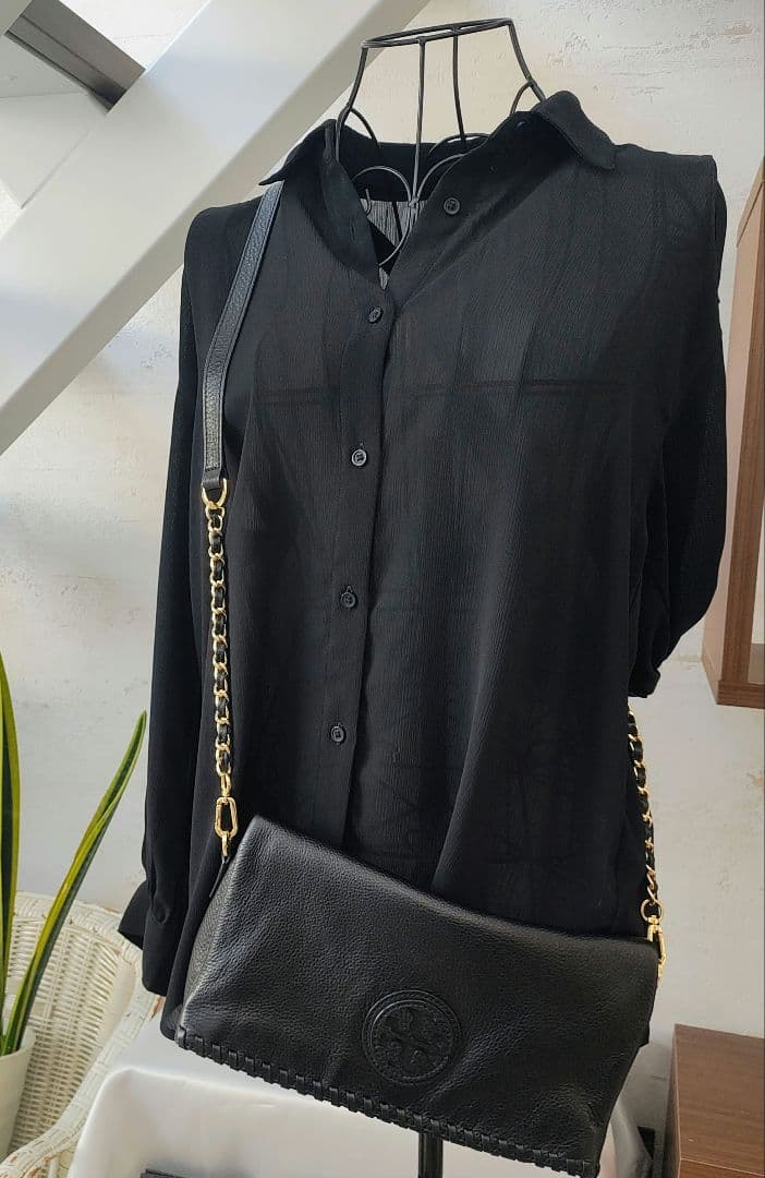 Tory Burch トリーバーチ　レザー 2WAY チェーン ショルダー 黒