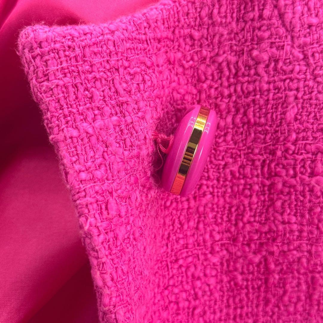 美品 ケイトスペード kate spade リボン付きドロシーツイードコート M