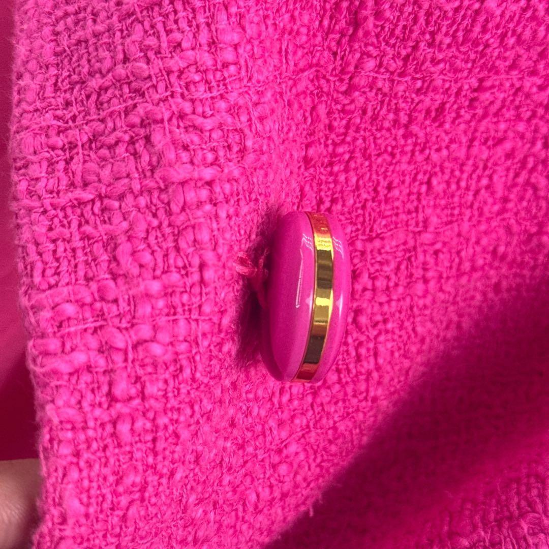 美品 ケイトスペード kate spade リボン付きドロシーツイードコート M