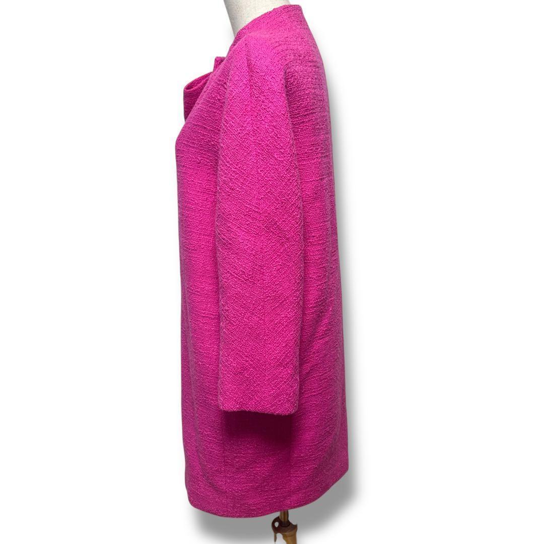 美品 ケイトスペード kate spade リボン付きドロシーツイードコート M