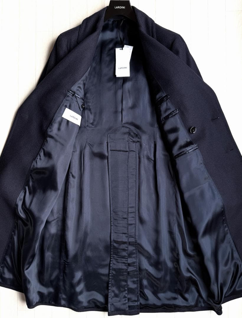 今期25AW LARDINI ウール カシミア アルスター ポロ コート