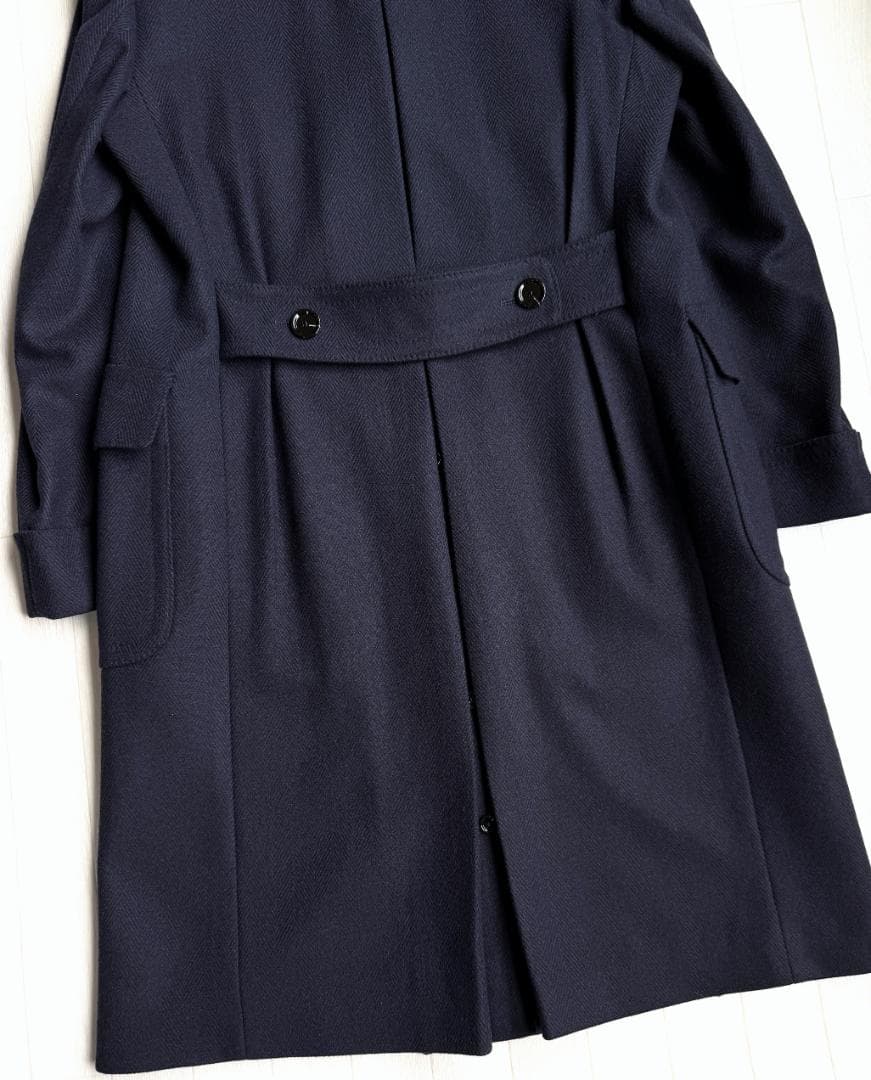 今期25AW LARDINI ウール カシミア アルスター ポロ コート