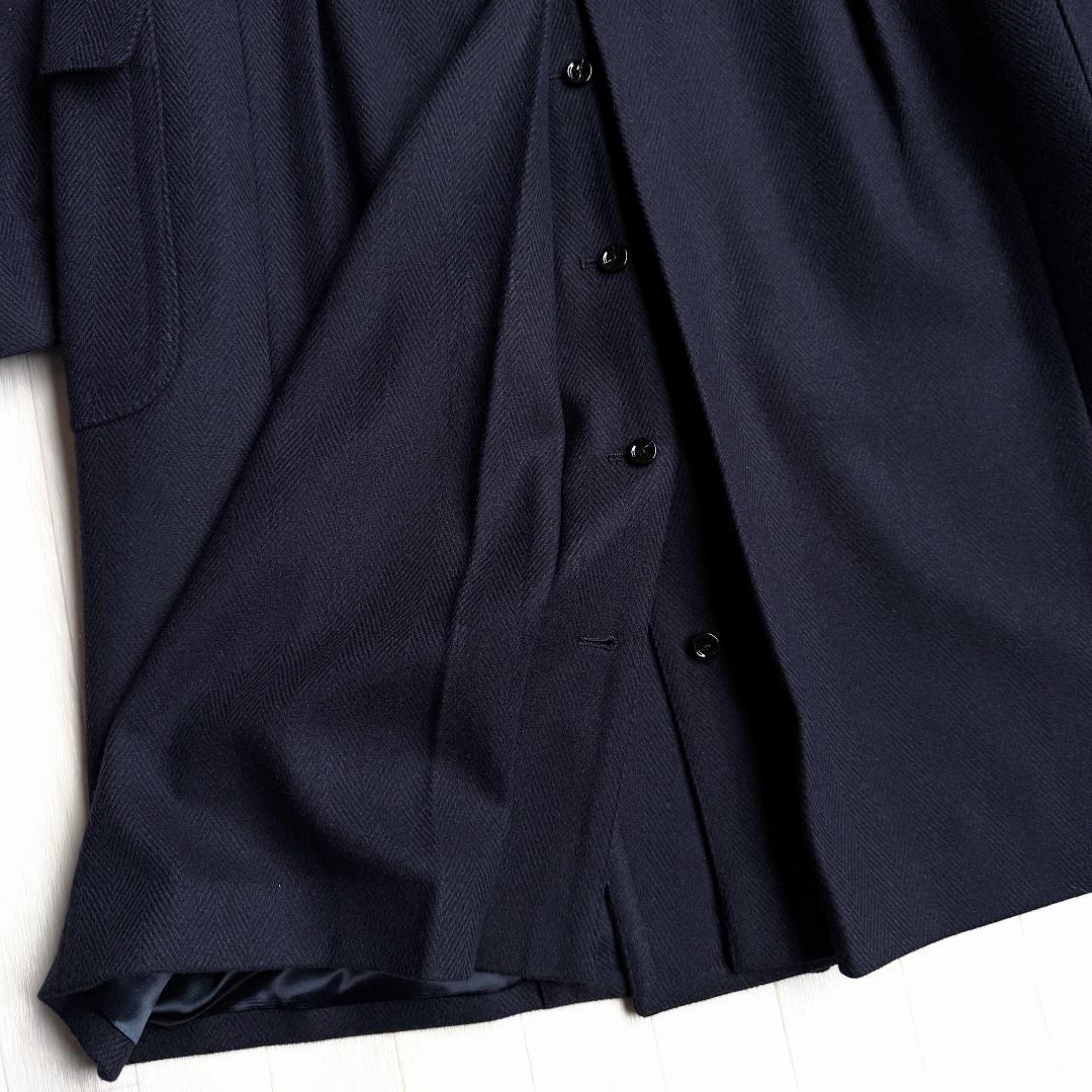 今期25AW LARDINI ウール カシミア アルスター ポロ コート