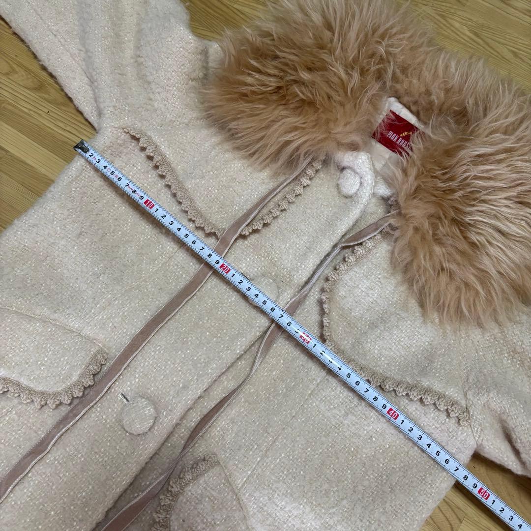 【12／15迄の出品】ピンクハウス ファー付きコート