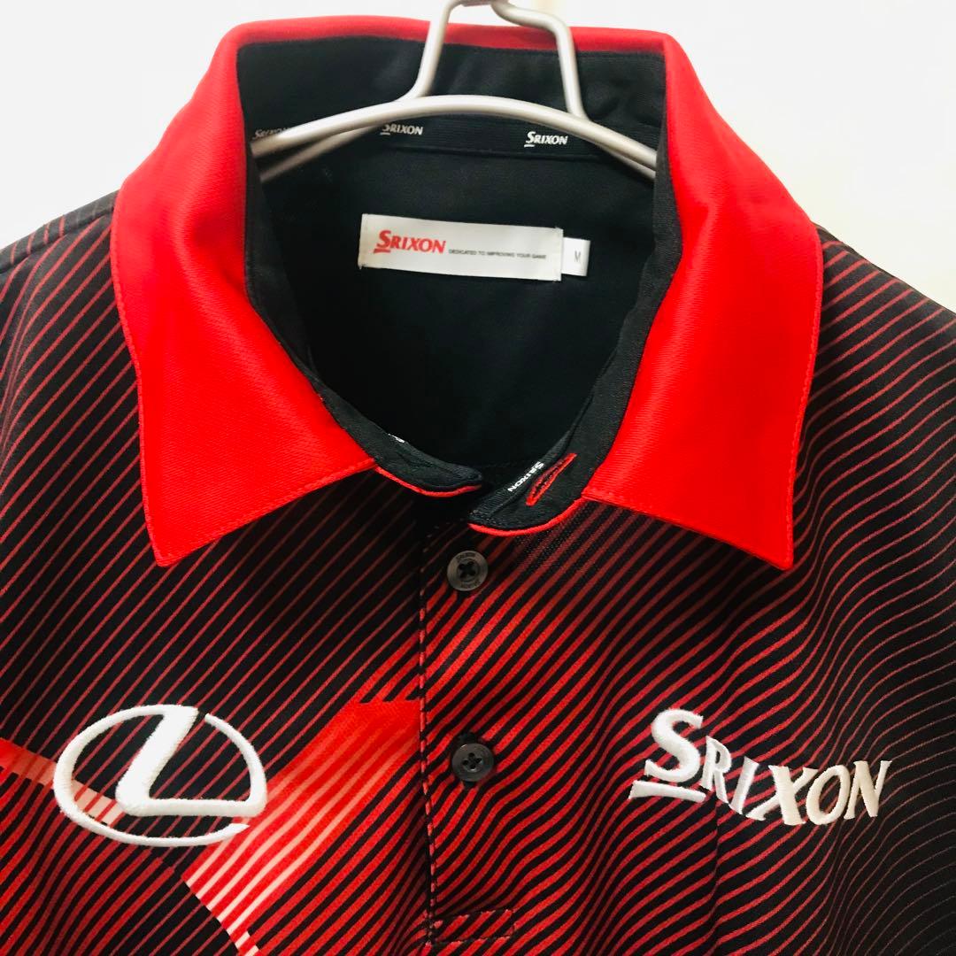 美品✴️SRIXON『松山英樹 コレクション ポロシャツ M』2016年／赤／黒