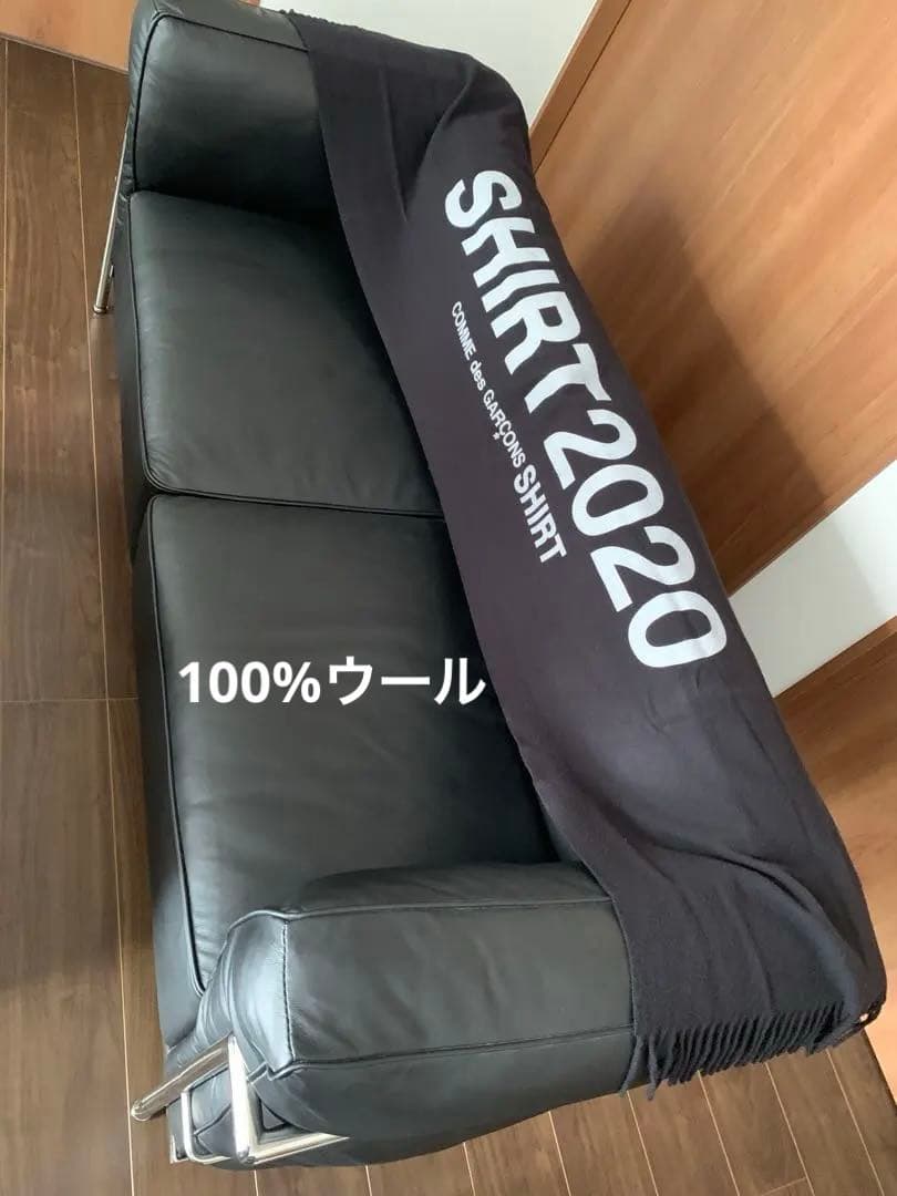 COMME des GARCONS ブラックストール　マフラー　大判