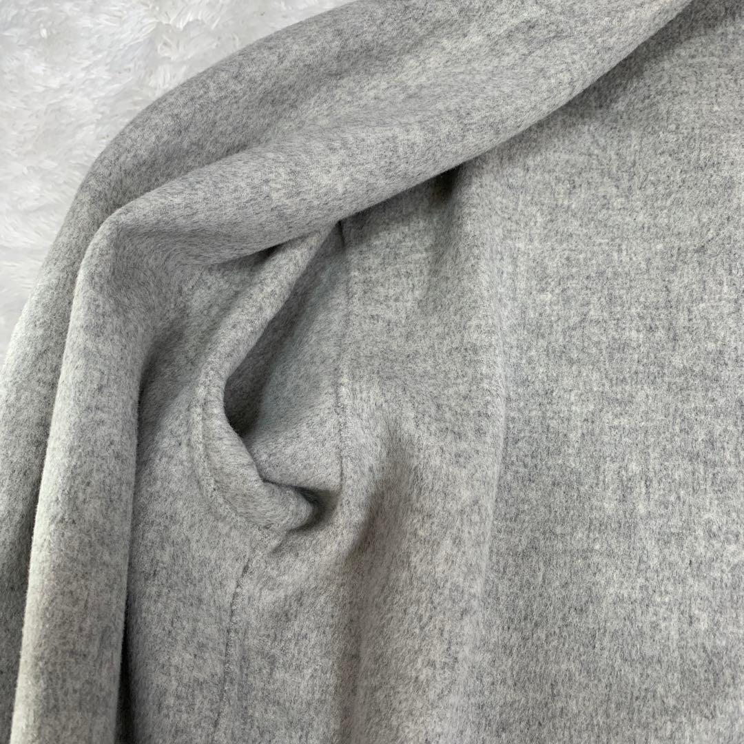 美品CALMER チェスターコート ロングコート ライトグレー サイズ1