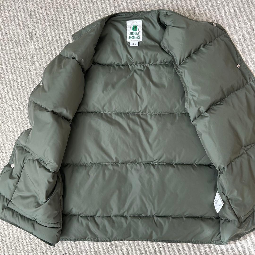 SIERRA DESIGNS シェラデザイン ライト ダウンベスト カーキ