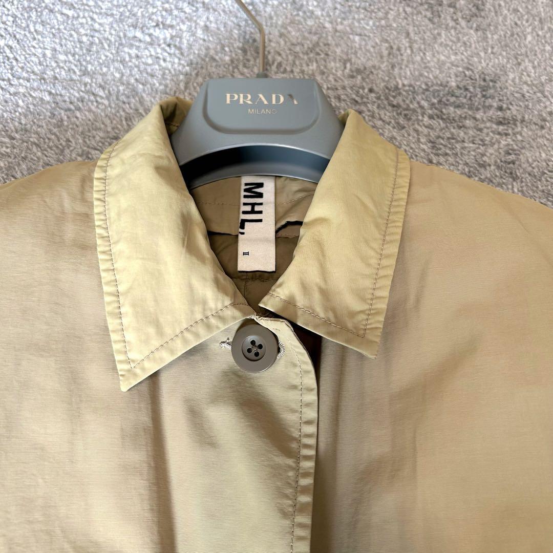 ＭＨＬ　マーガレットハウエル　ステンカラーコート　ダウンライナー付　美品