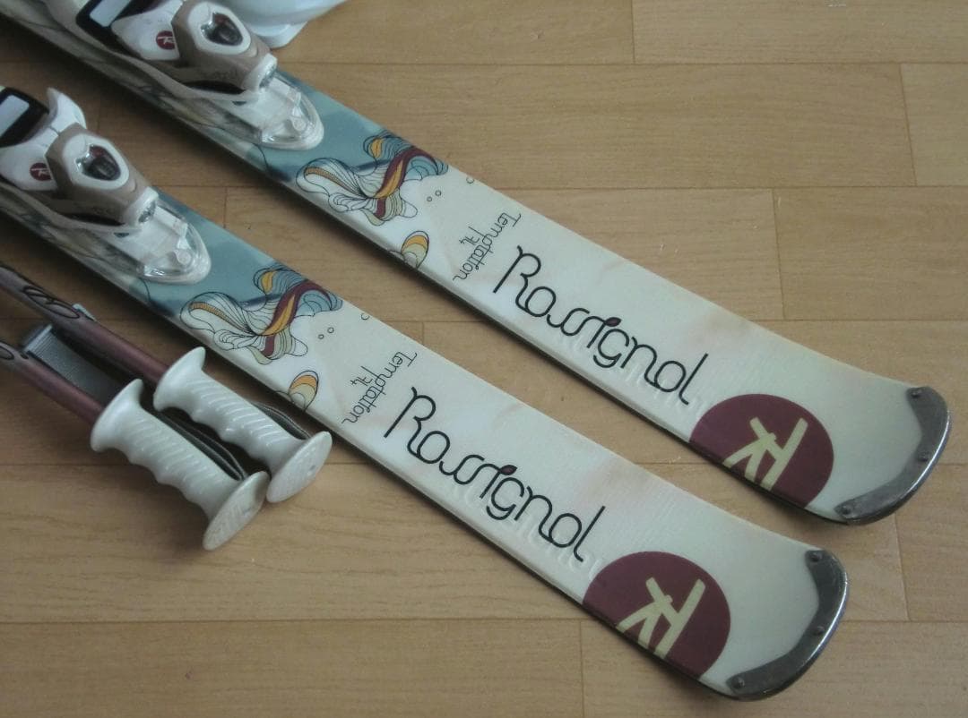 ■■送料無料■ロシニョール■女性用スキーセット■146/24-24.5■WAX■