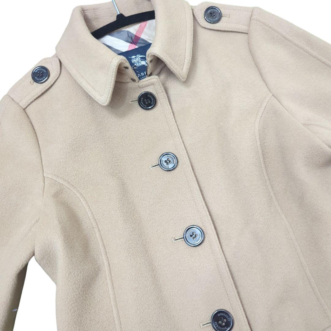 【美品】BURBERRY バーバリー ウール ブレンド コート トレンチ