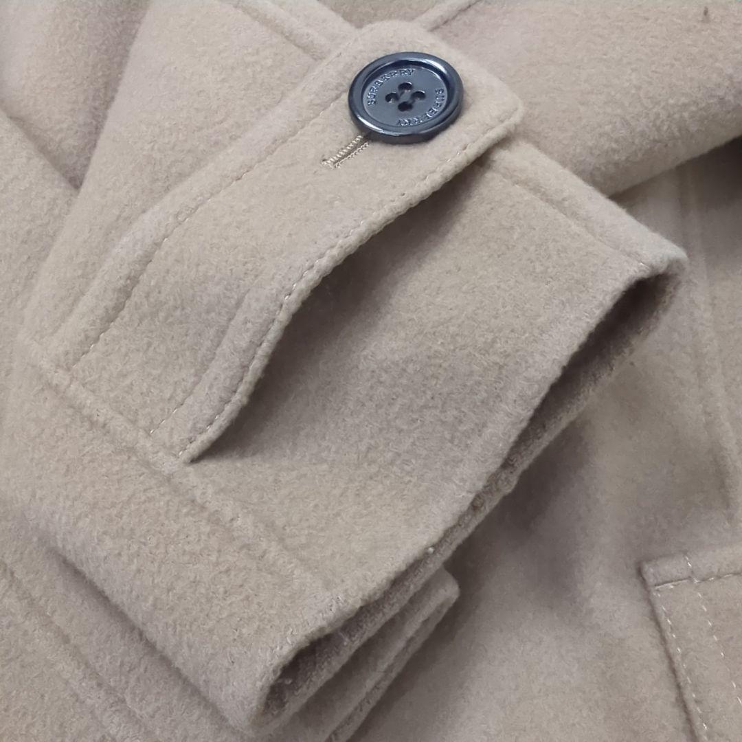 【美品】BURBERRY バーバリー ウール ブレンド コート トレンチ