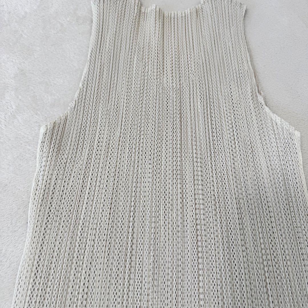 美品✨PLEATS PLEASE バイカラー　ノースリーブ　チュニック　トップス