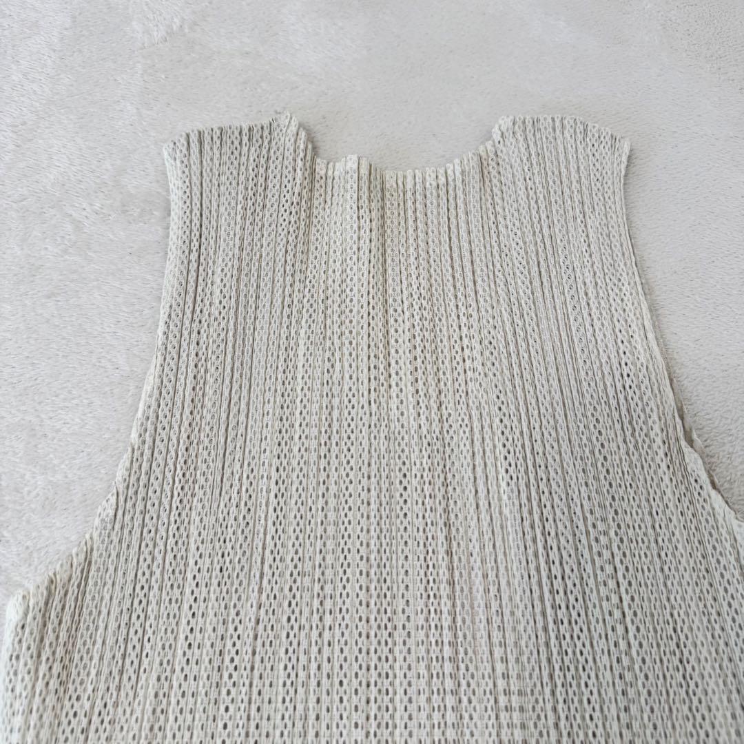 美品✨PLEATS PLEASE バイカラー　ノースリーブ　チュニック　トップス