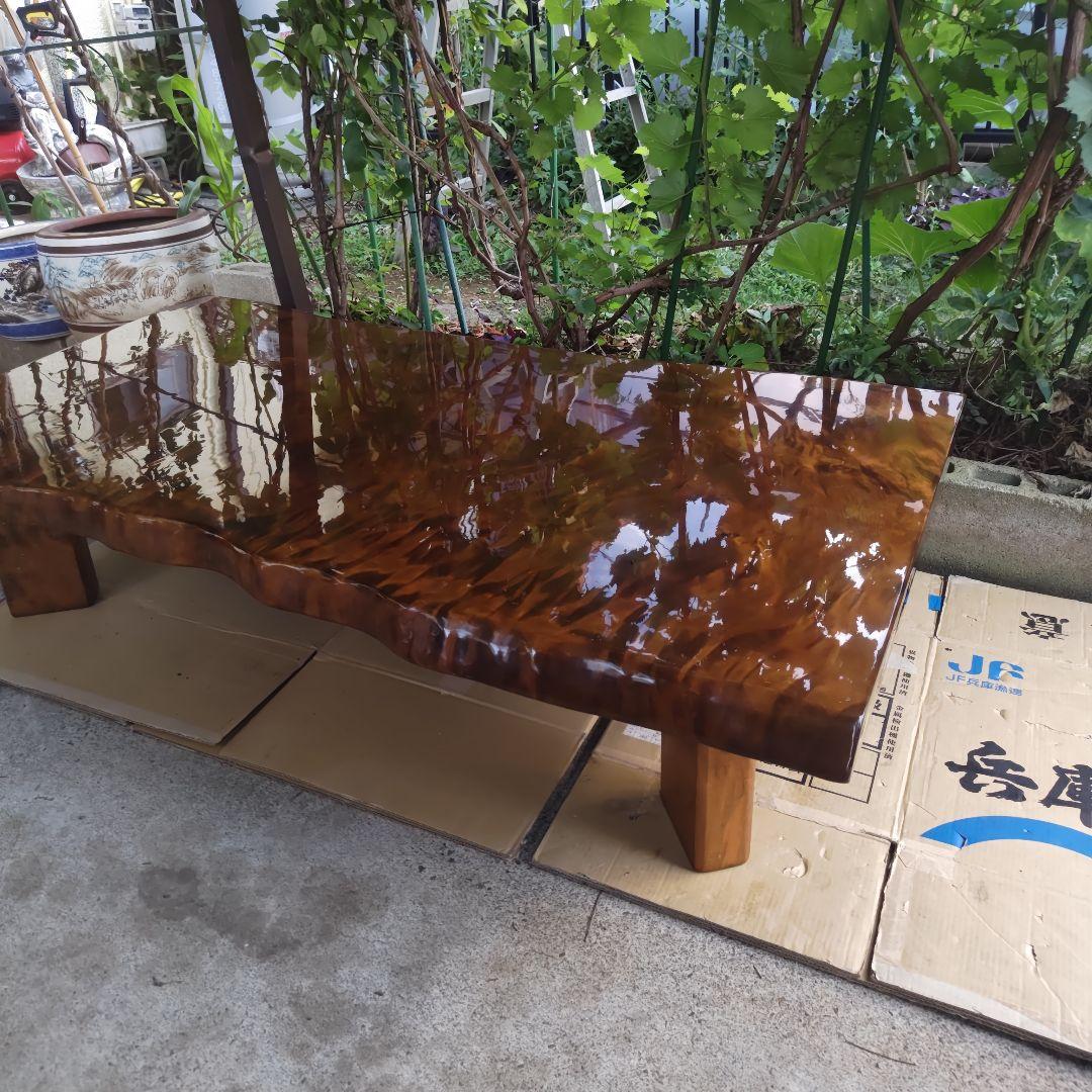 ☆yuzuさま専用☆　昭和レトロ 花梨 高級大型ちゃぶ台 座卓
