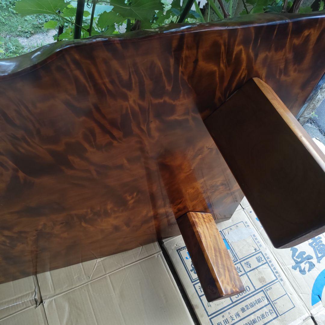 ☆yuzuさま専用☆　昭和レトロ 花梨 高級大型ちゃぶ台 座卓