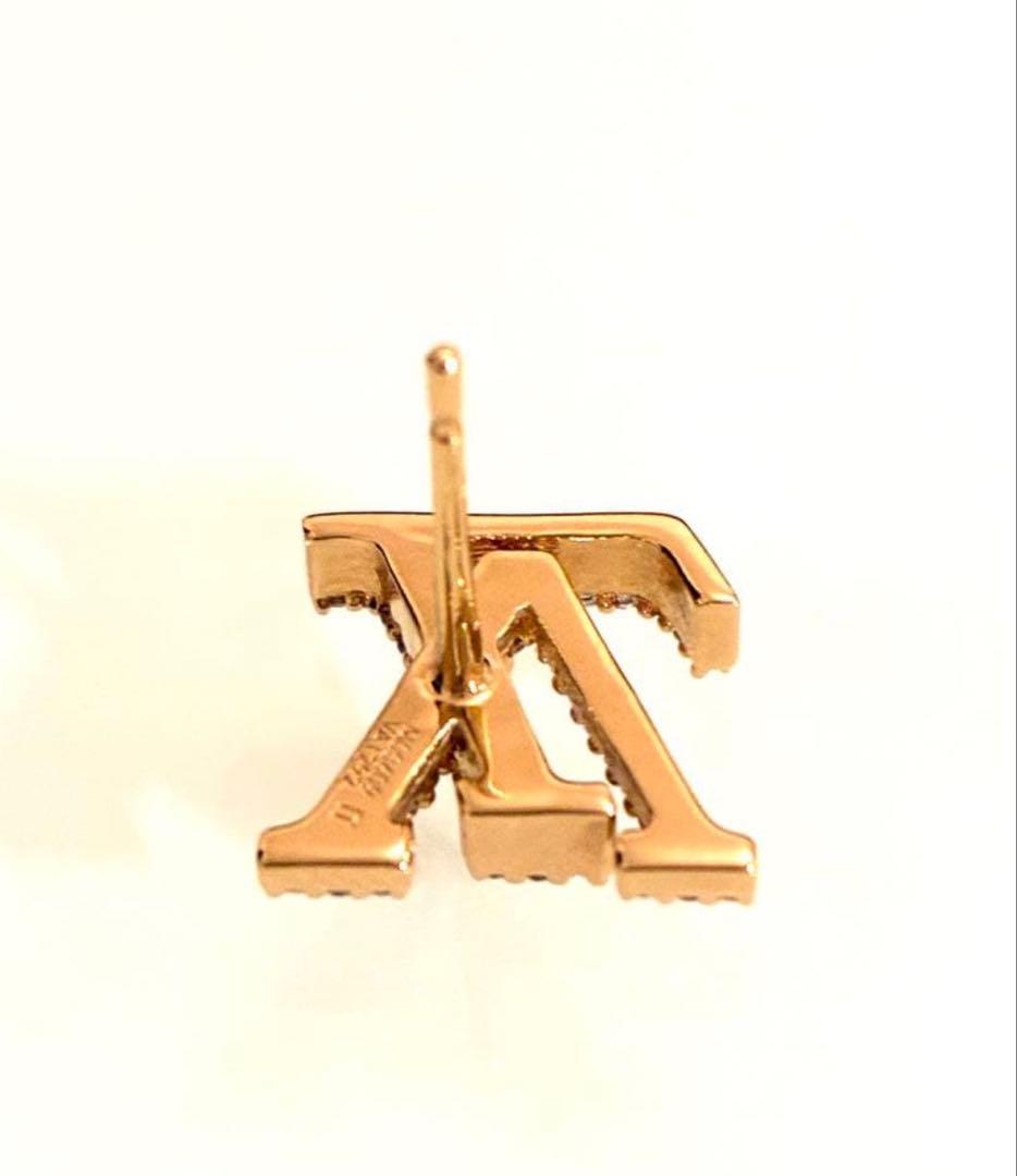 ルイヴィトン片耳ピアス ゴールド