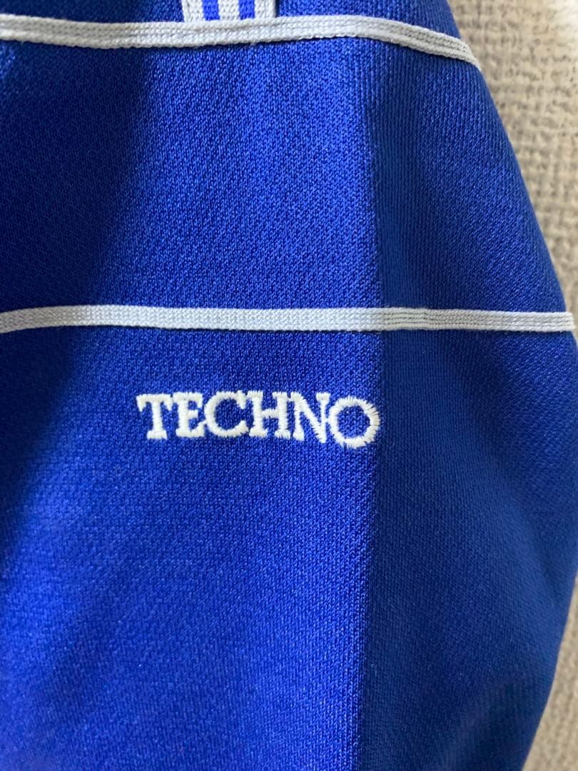 adidas アディダス デサント ジャージ L 青 古着 70s～80s