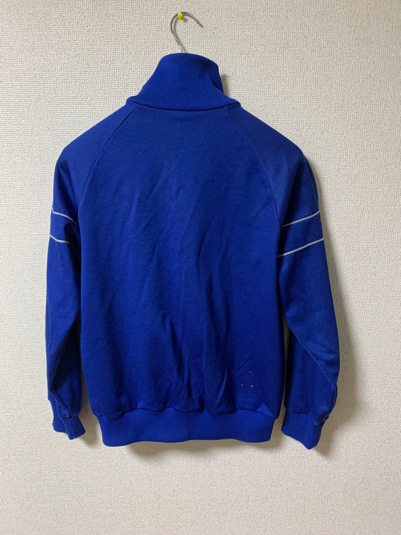adidas アディダス デサント ジャージ L 青 古着 70s～80s