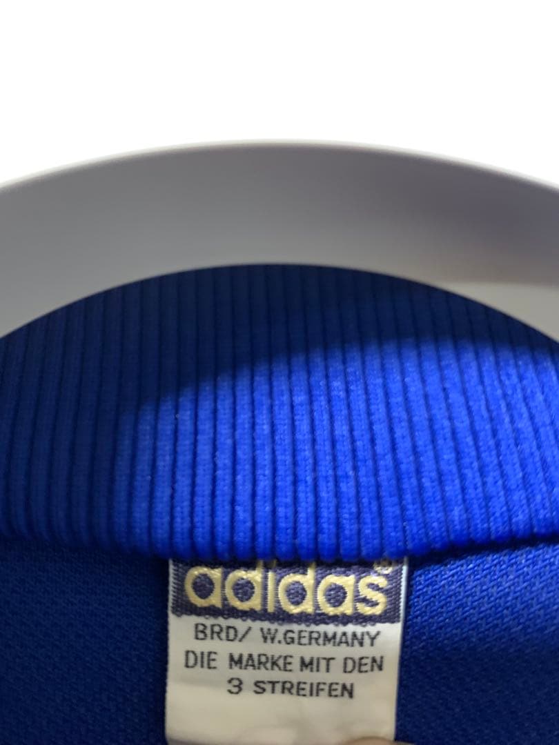 adidas アディダス デサント ジャージ L 青 古着 70s～80s