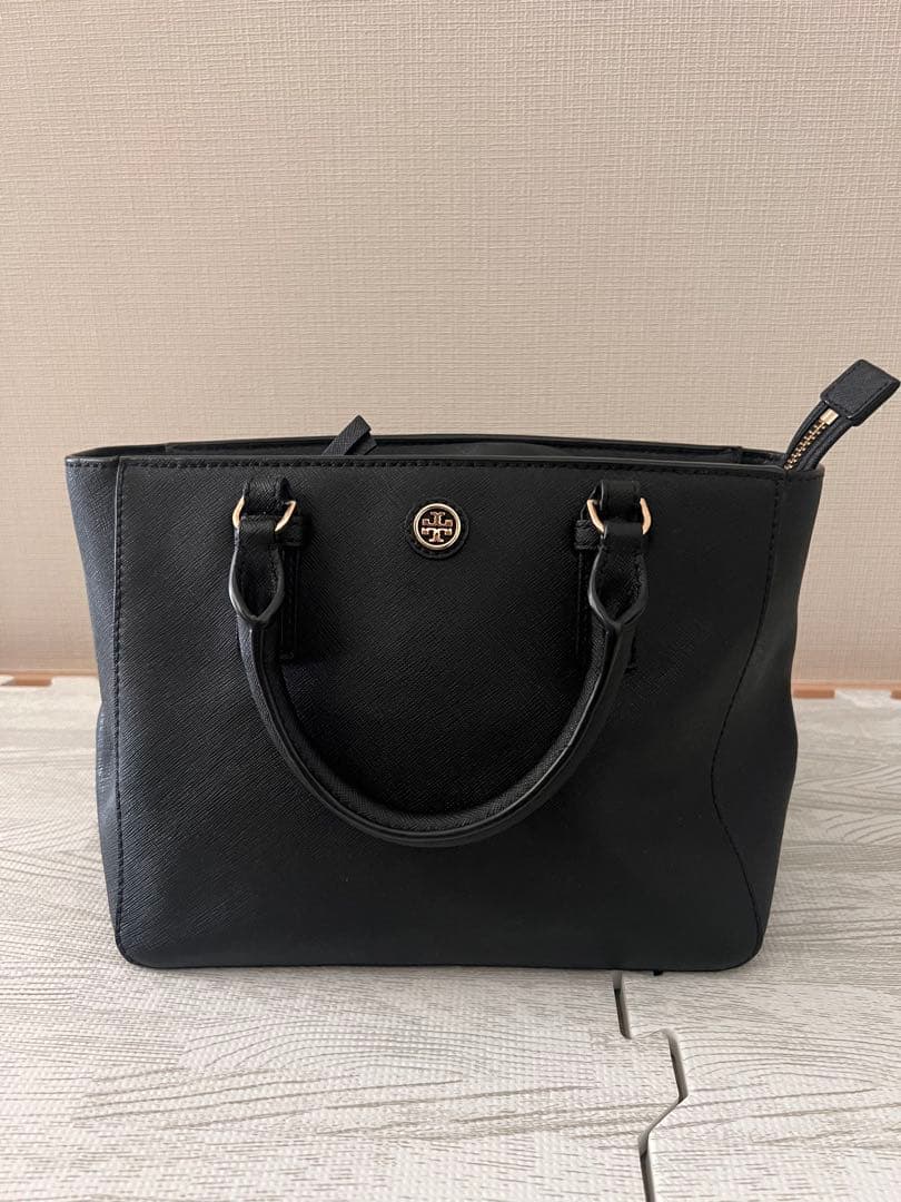 【美品】Tory Burch ブラックショルダーバッグ　2way