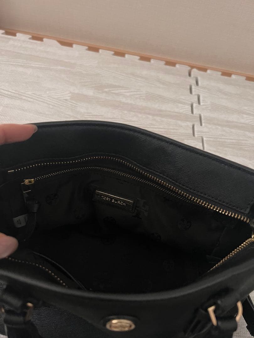 【美品】Tory Burch ブラックショルダーバッグ　2way