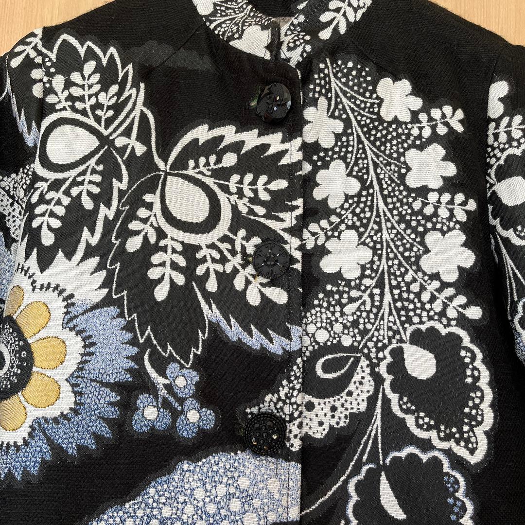 Desigual デシグアル コート 総柄 ゴブラン織 刺繍 40