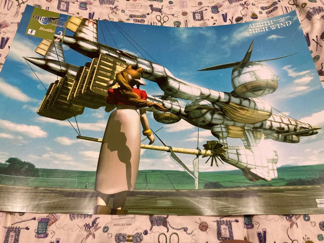 日*1様 ファイナルファンタジー7 Ⅶ 非売品バンプレストキャラポスター-2 エ