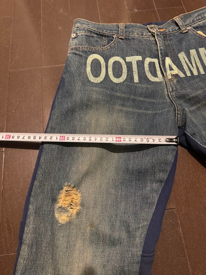 s*️様 UNDERCOVER デニムスウェット ドッキングパンツ　魔女期