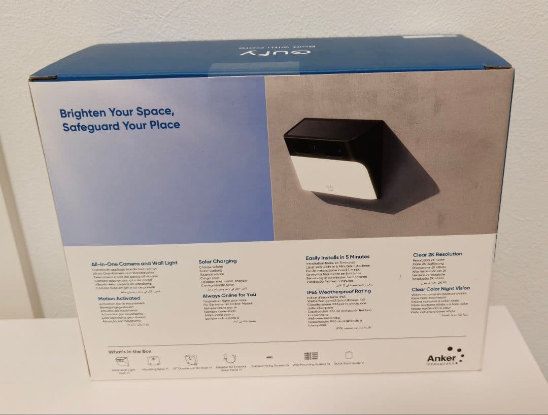 ぽんぽんチキ様 eufy Solar Wall Light Cam S120