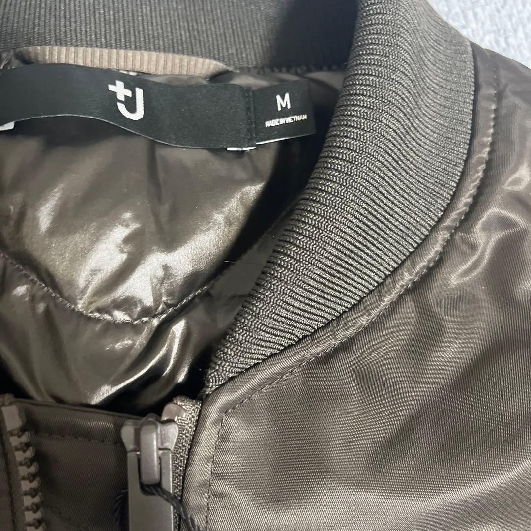 UNIQLO+J ハイブリッドダウンオーバーサイズMA-1 グレー M 新品