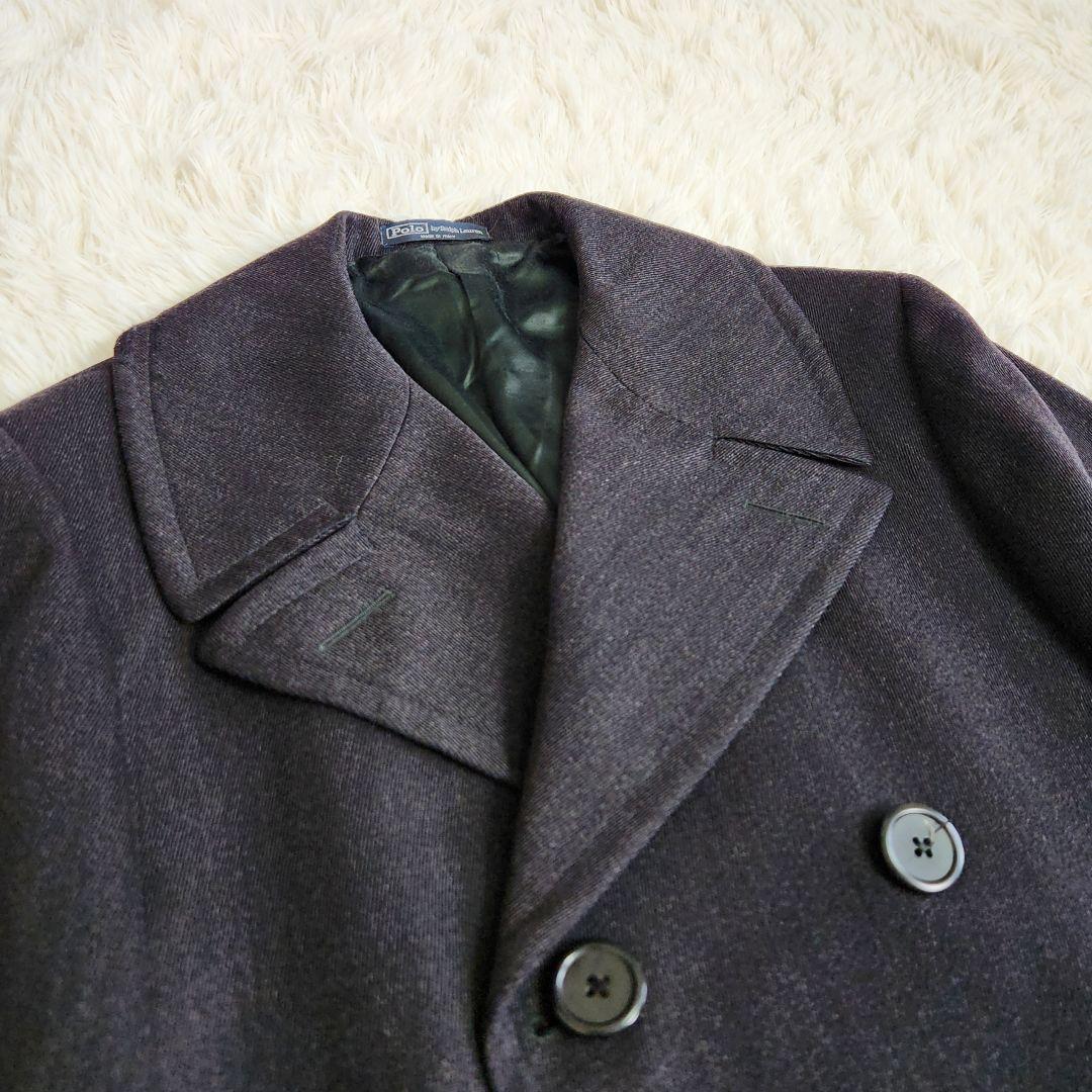 【希少】ポロバイラルフローレン イタリア製 ダブル ウール チェスターコート