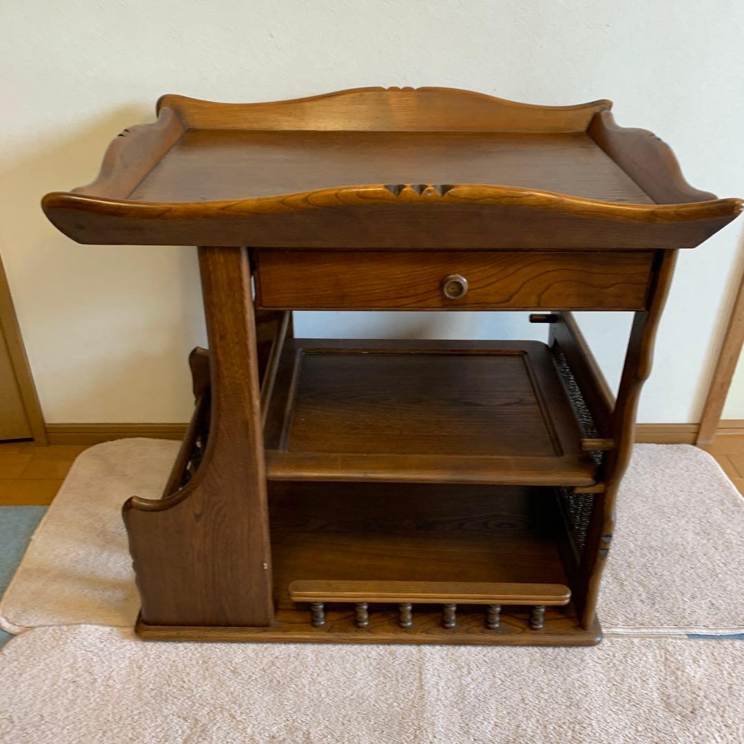 カリモク　キッチンワゴン　キャスターなし