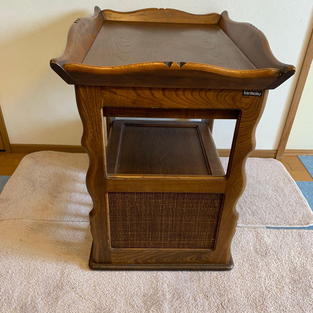 カリモク　キッチンワゴン　キャスターなし