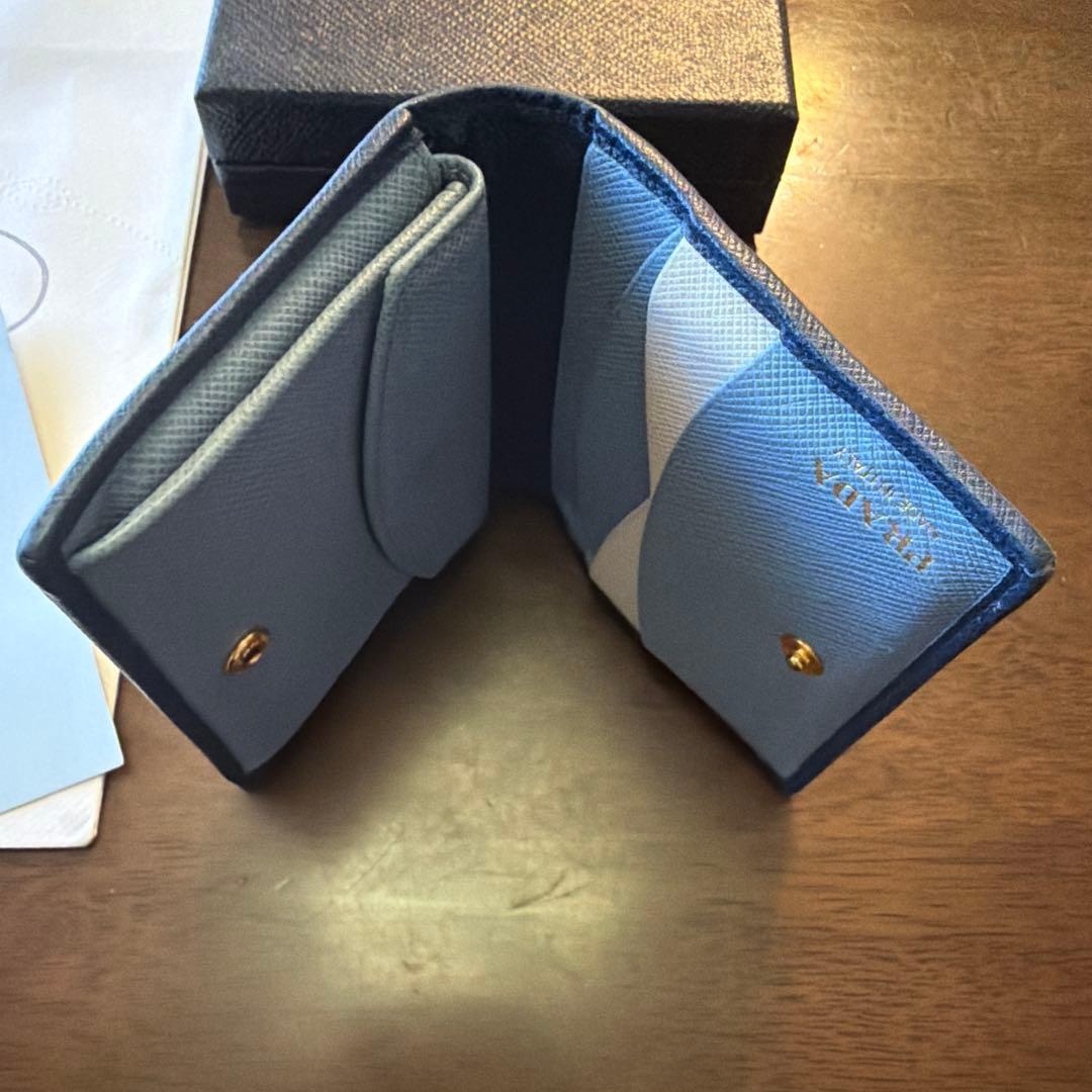 PRADA サフィアーノ　マルチカラー　二つ折り財布 正規品