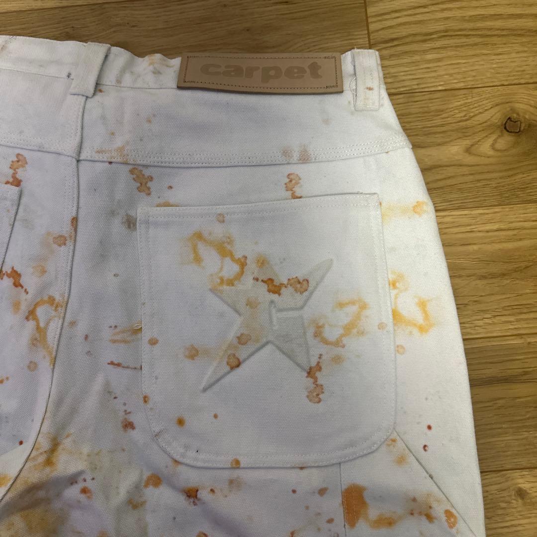 CARPET companyワークパンツ 34インチ ホワイト